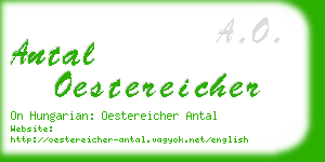 antal oestereicher business card